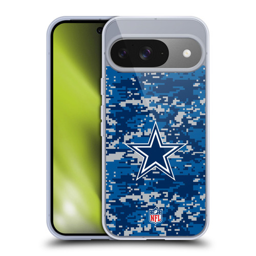 NFL Dallas Cowboys Graphics Digital Camouflage Soft Gel Case for Google Pixel 9 / Pixel 9 Pro