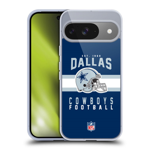 NFL Dallas Cowboys Graphics Helmet Typography Soft Gel Case for Google Pixel 9 / Pixel 9 Pro