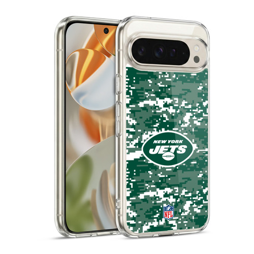 NFL New York Jets Graphics Digital Camouflage Soft Gel Case for Google Pixel 9 / Pixel 9 Pro