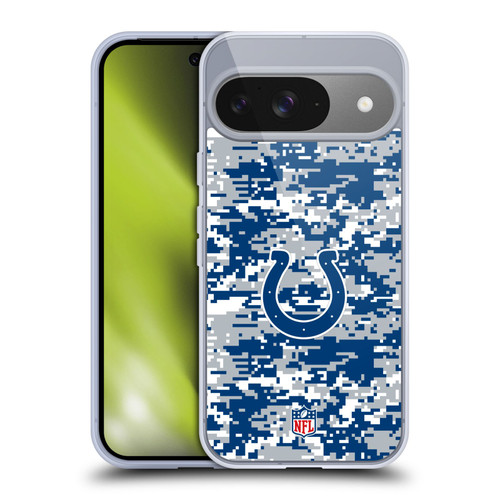 NFL Indianapolis Colts Graphics Digital Camouflage Soft Gel Case for Google Pixel 9 / Pixel 9 Pro