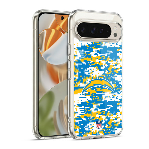 NFL Los Angeles Chargers Graphics Digital Camouflage Soft Gel Case for Google Pixel 9 / Pixel 9 Pro