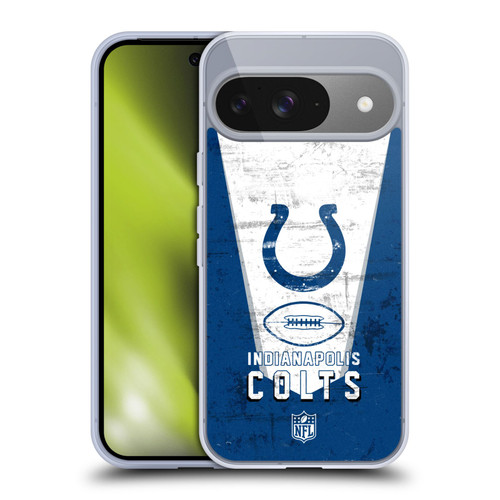 NFL Indianapolis Colts Logo Art Banner Soft Gel Case for Google Pixel 9 / Pixel 9 Pro