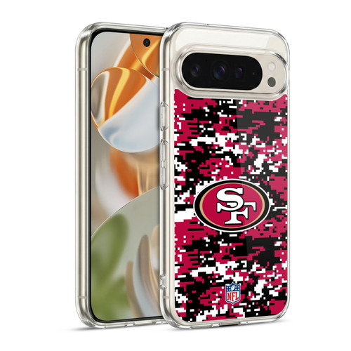 NFL San Francisco 49ers Graphics Digital Camouflage Soft Gel Case for Google Pixel 9 / Pixel 9 Pro