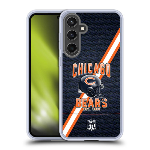 NFL Chicago Bears Logo Art Football Stripes Soft Gel Case for Samsung Galaxy S24 FE NFL Chicago Bears Logo Art Football Stripes Soft Gel Case for Samsung Galaxy S24 FE