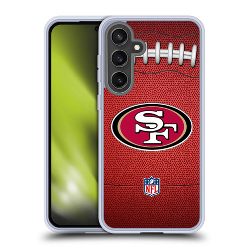 NFL San Francisco 49ers Graphics Football Soft Gel Case for Samsung Galaxy S24 FE