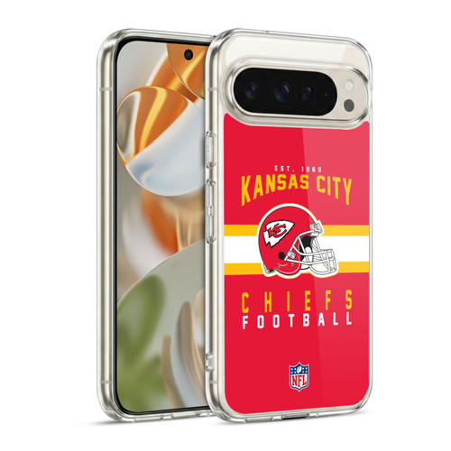 NFL Kansas City Chiefs Graphics Helmet Typography Soft Gel Case for Google Pixel 9 / Pixel 9 Pro