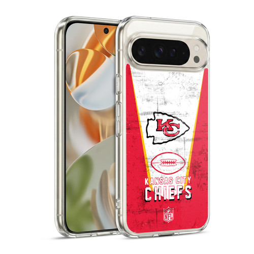 NFL Kansas City Chiefs Logo Art Banner Soft Gel Case for Google Pixel 9 / Pixel 9 Pro