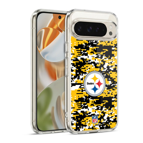NFL Pittsburgh Steelers Graphics Digital Camouflage Soft Gel Case for Google Pixel 9 / Pixel 9 Pro