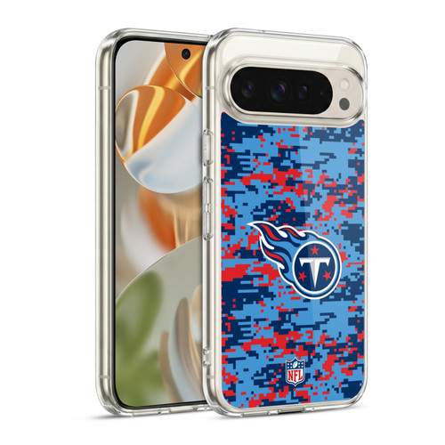 NFL Tennessee Titans Graphics Digital Camouflage Soft Gel Case for Google Pixel 9 / Pixel 9 Pro