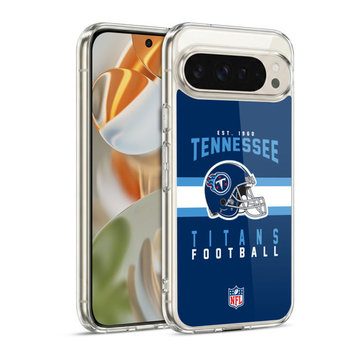 NFL Tennessee Titans Graphics Helmet Typography Soft Gel Case for Google Pixel 9 / Pixel 9 Pro