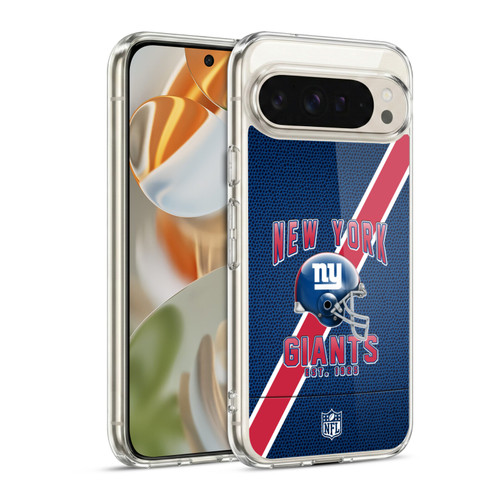 NFL New York Giants Logo Art Football Stripes Soft Gel Case for Google Pixel 9 / Pixel 9 Pro
