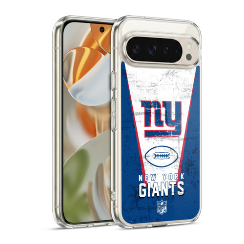 NFL New York Giants Logo Art Banner Soft Gel Case for Google Pixel 9 / Pixel 9 Pro