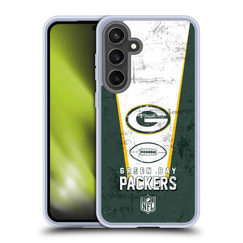 NFL Green Bay Packers Logo Art Banner Soft Gel Case for Samsung Galaxy S24 FE