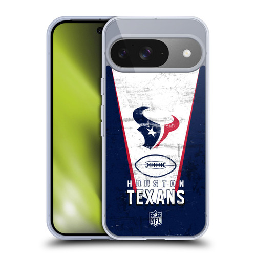 NFL Houston Texans Logo Art Banner Soft Gel Case for Google Pixel 9 / Pixel 9 Pro