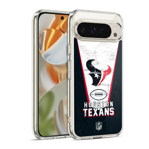 NFL Houston Texans Logo Art Banner Soft Gel Case for Google Pixel 9 / Pixel 9 Pro