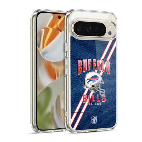 NFL Buffalo Bills Logo Art Football Stripes Soft Gel Case for Google Pixel 9 / Pixel 9 Pro