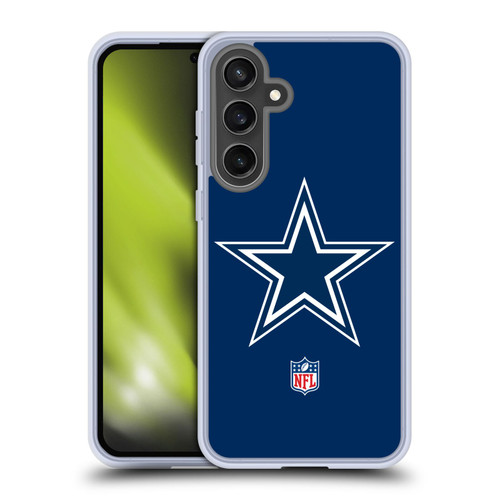 NFL Dallas Cowboys Logo Plain Soft Gel Case for Samsung Galaxy S24 FE