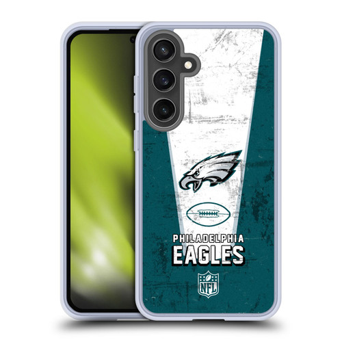 NFL Philadelphia Eagles Logo Art Banner Soft Gel Case for Samsung Galaxy S24 FE