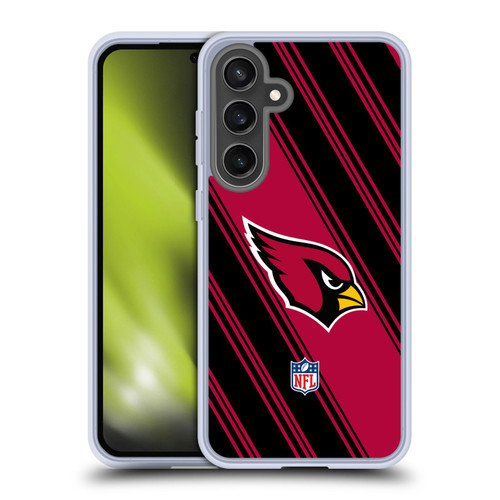 NFL Arizona Cardinals Artwork Stripes Soft Gel Case for Samsung Galaxy S24 FE