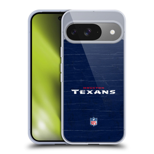 NFL Houston Texans Logo Distressed Look Soft Gel Case for Google Pixel 9 / Pixel 9 Pro