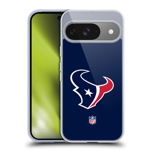 NFL Houston Texans Logo Plain Soft Gel Case for Google Pixel 9 / Pixel 9 Pro