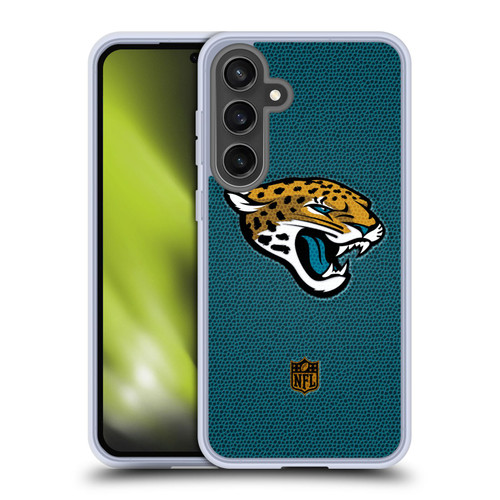 NFL Jacksonville Jaguars Logo Football Soft Gel Case for Samsung Galaxy S24 FE