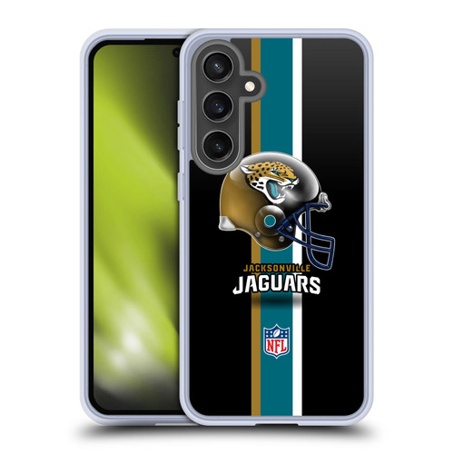 NFL Jacksonville Jaguars Logo Helmet Soft Gel Case for Samsung Galaxy S24 FE
