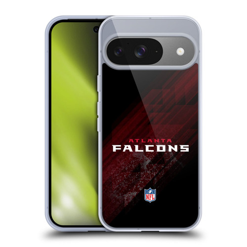 NFL Atlanta Falcons Logo Blur Soft Gel Case for Google Pixel 9 / Pixel 9 Pro
