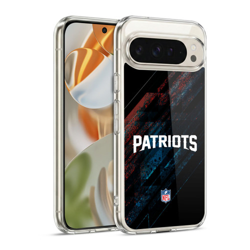 NFL New England Patriots Logo Blur Soft Gel Case for Google Pixel 9 / Pixel 9 Pro