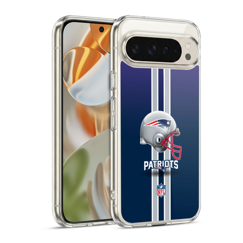 NFL New England Patriots Logo Helmet Soft Gel Case for Google Pixel 9 / Pixel 9 Pro