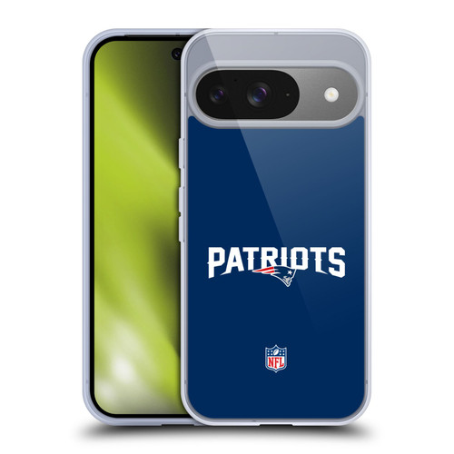 NFL New England Patriots Logo Plain Soft Gel Case for Google Pixel 9 / Pixel 9 Pro