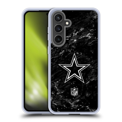 NFL Dallas Cowboys Artwork Marble Soft Gel Case for Samsung Galaxy S24 FE