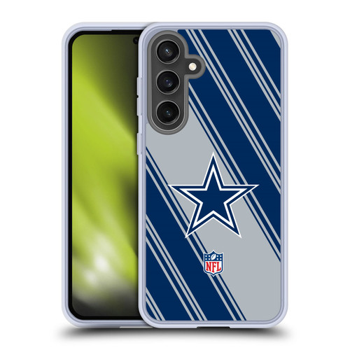 NFL Dallas Cowboys Artwork Stripes Soft Gel Case for Samsung Galaxy S24 FE