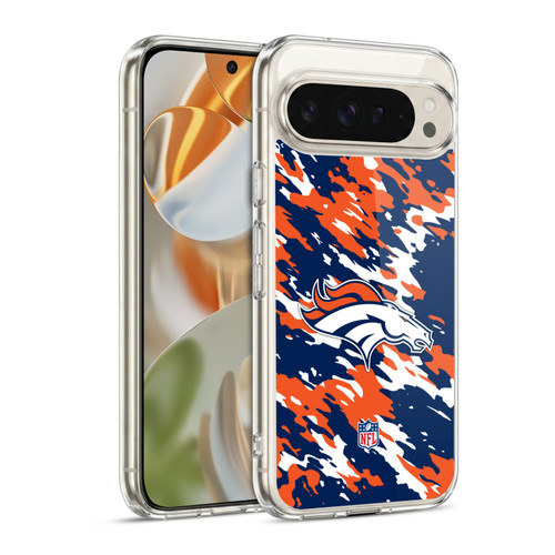NFL Denver Broncos Logo Camou Soft Gel Case for Google Pixel 9 / Pixel 9 Pro