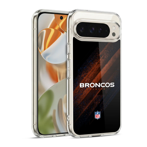 NFL Denver Broncos Logo Blur Soft Gel Case for Google Pixel 9 / Pixel 9 Pro