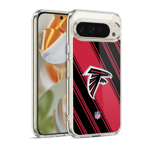 NFL Atlanta Falcons Artwork Stripes Soft Gel Case for Google Pixel 9 / Pixel 9 Pro