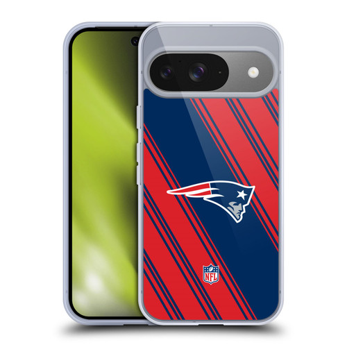 NFL New England Patriots Artwork Stripes Soft Gel Case for Google Pixel 9 / Pixel 9 Pro