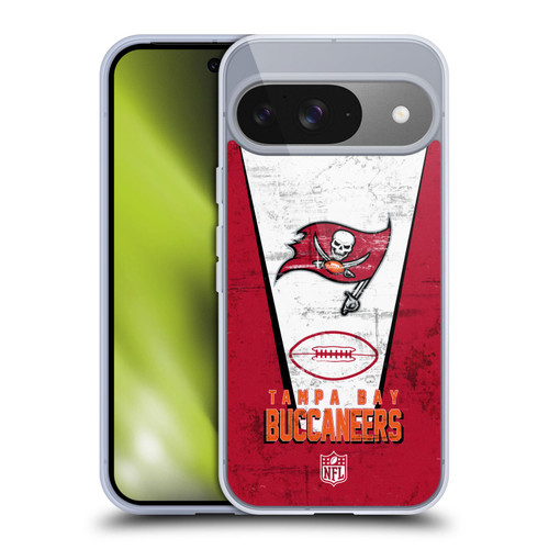 NFL Tampa Bay Buccaneers Logo Art Banner Soft Gel Case for Google Pixel 9 / Pixel 9 Pro