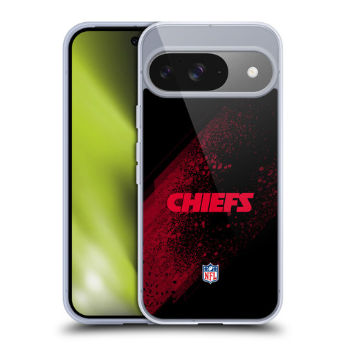 NFL Kansas City Chiefs Logo Blur Soft Gel Case for Google Pixel 9 / Pixel 9 Pro
