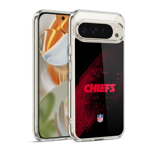 NFL Kansas City Chiefs Logo Blur Soft Gel Case for Google Pixel 9 / Pixel 9 Pro