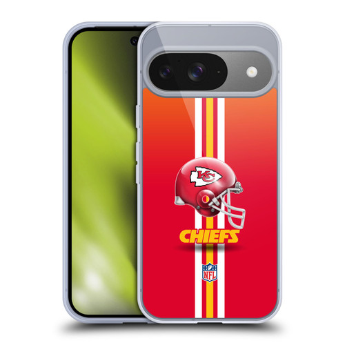 NFL Kansas City Chiefs Logo Helmet Soft Gel Case for Google Pixel 9 / Pixel 9 Pro