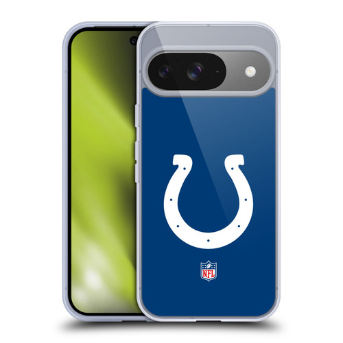 NFL Indianapolis Colts Logo Plain Soft Gel Case for Google Pixel 9 / Pixel 9 Pro