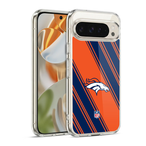 NFL Denver Broncos Artwork Stripes Soft Gel Case for Google Pixel 9 / Pixel 9 Pro