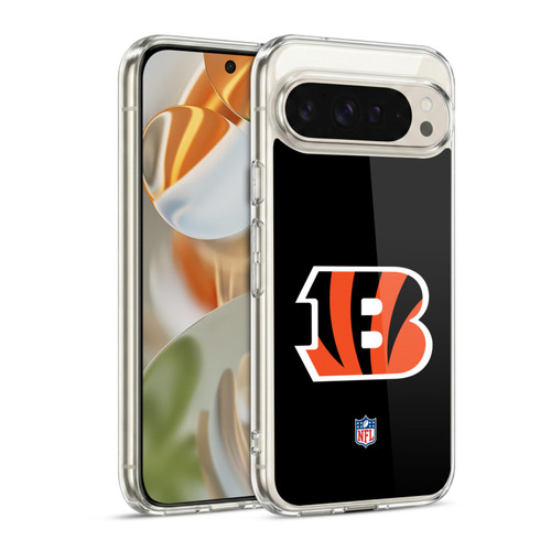 NFL Cincinnati Bengals Logo Plain Soft Gel Case for Google Pixel 9 / Pixel 9 Pro