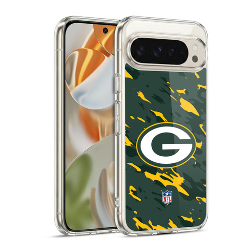 NFL Green Bay Packers Logo Camou Soft Gel Case for Google Pixel 9 / Pixel 9 Pro