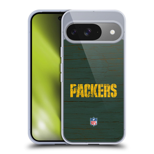 NFL Green Bay Packers Logo Distressed Look Soft Gel Case for Google Pixel 9 / Pixel 9 Pro