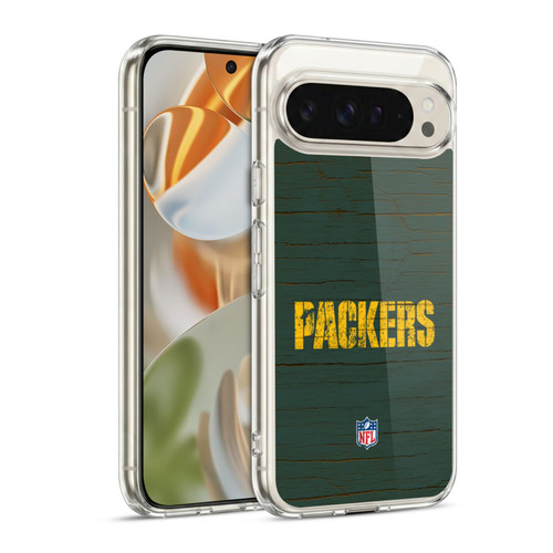 NFL Green Bay Packers Logo Distressed Look Soft Gel Case for Google Pixel 9 / Pixel 9 Pro