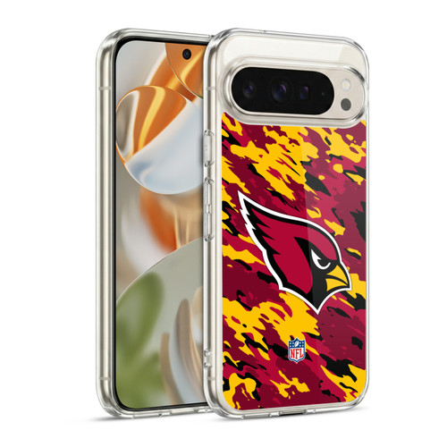 NFL Arizona Cardinals Logo Camou Soft Gel Case for Google Pixel 9 / Pixel 9 Pro