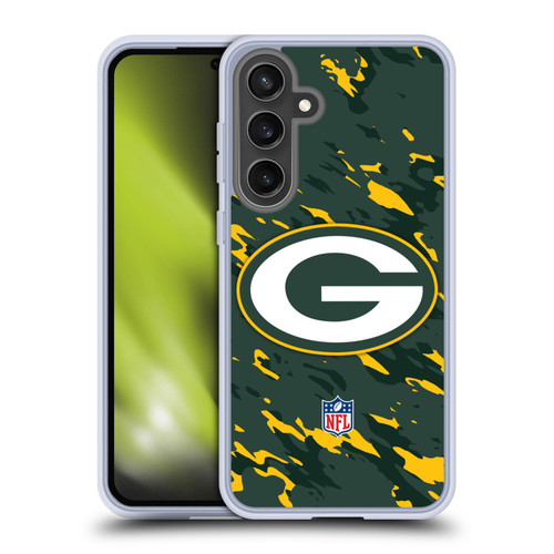 NFL Green Bay Packers Logo Camou Soft Gel Case for Samsung Galaxy S24 FE & MagSafe
