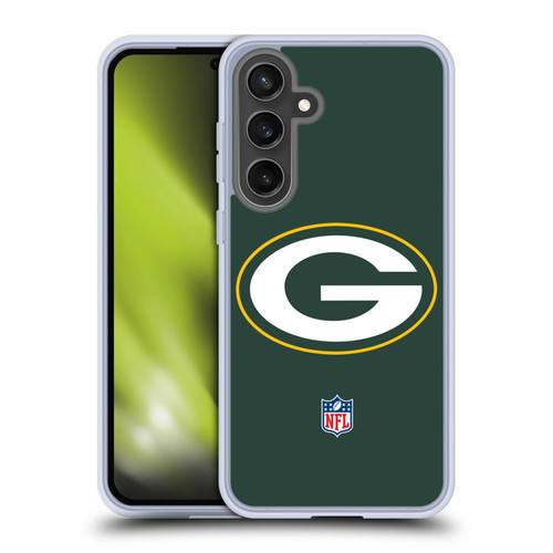 NFL Green Bay Packers Logo Plain Soft Gel Case for Samsung Galaxy S24 FE & MagSafe